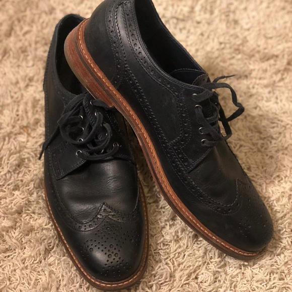 Cole Haan Other - Cole Haan Navy Blue Wingtips RARE